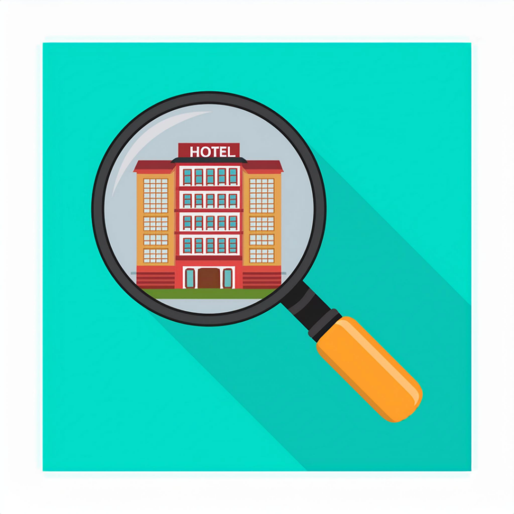 magnifying glass icon representing due diligence